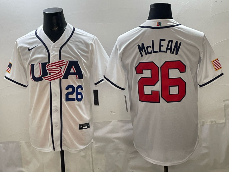 Men 2026 World cup white MLB Nike jersey 00108